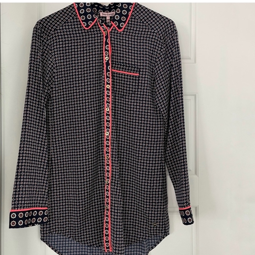 Juicy Couture Y2K Pajama shirt/dress Size Medium